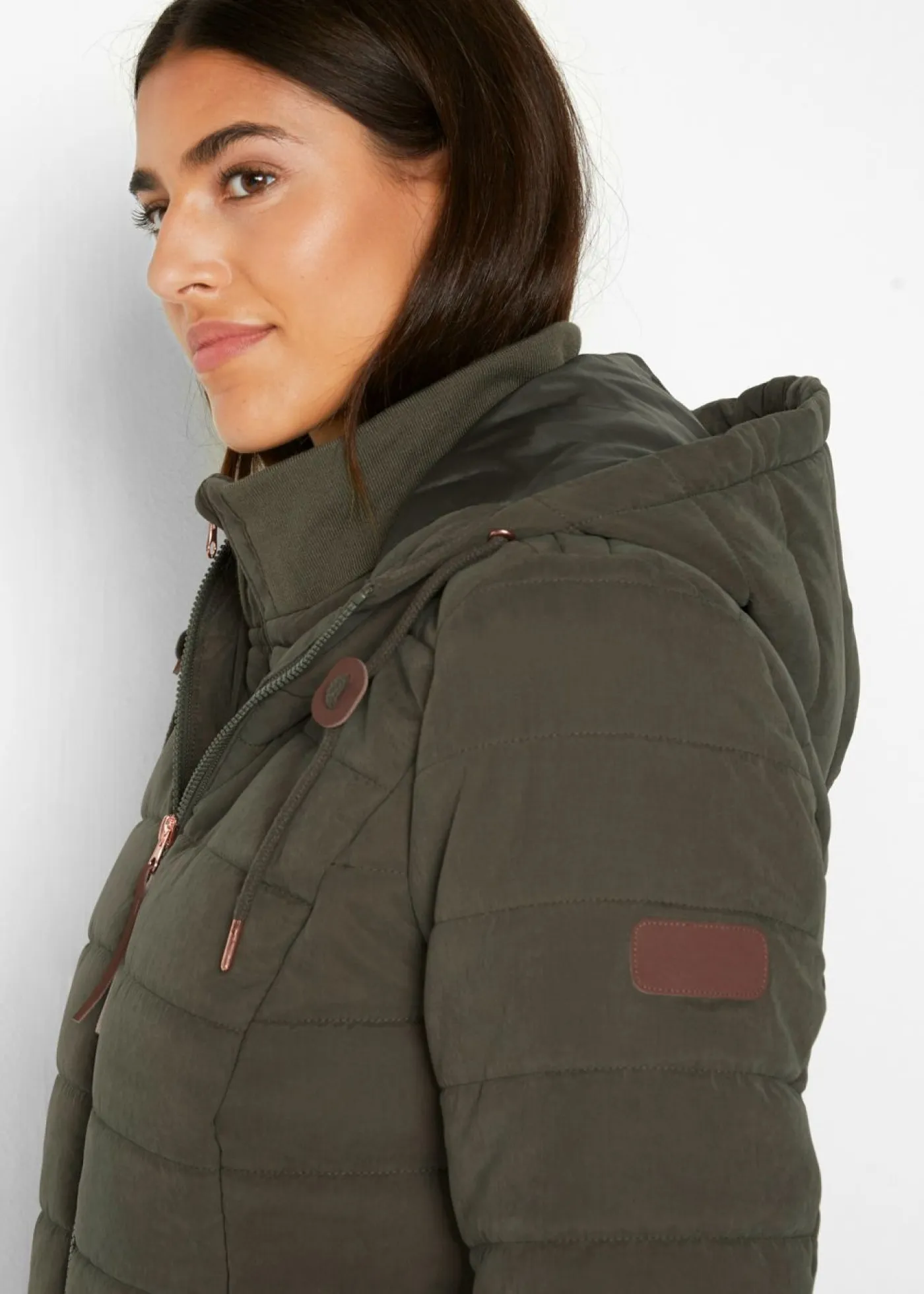 New Abrigo acolchado, aspecto 2 en 1 Mujer Chaquetas Y Abrigos