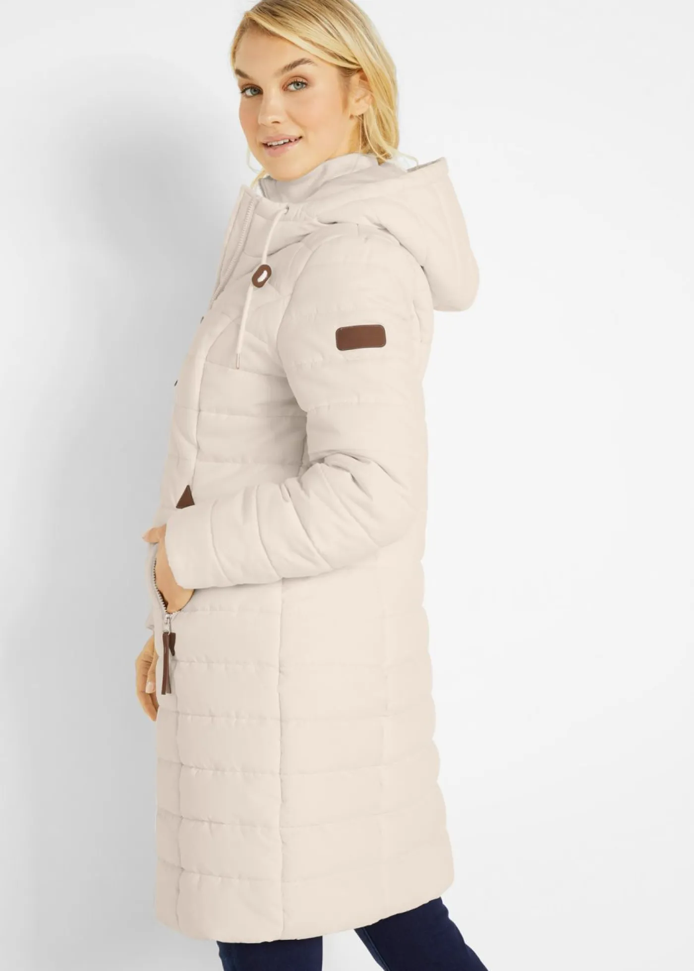 New Abrigo acolchado, aspecto 2 en 1 Mujer Chaquetas Y Abrigos