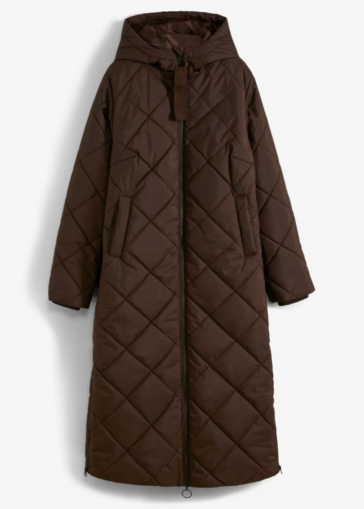 Discount Abrigo acolchado y guateado, largo y con capucha Mujer Chaquetas Y Abrigos