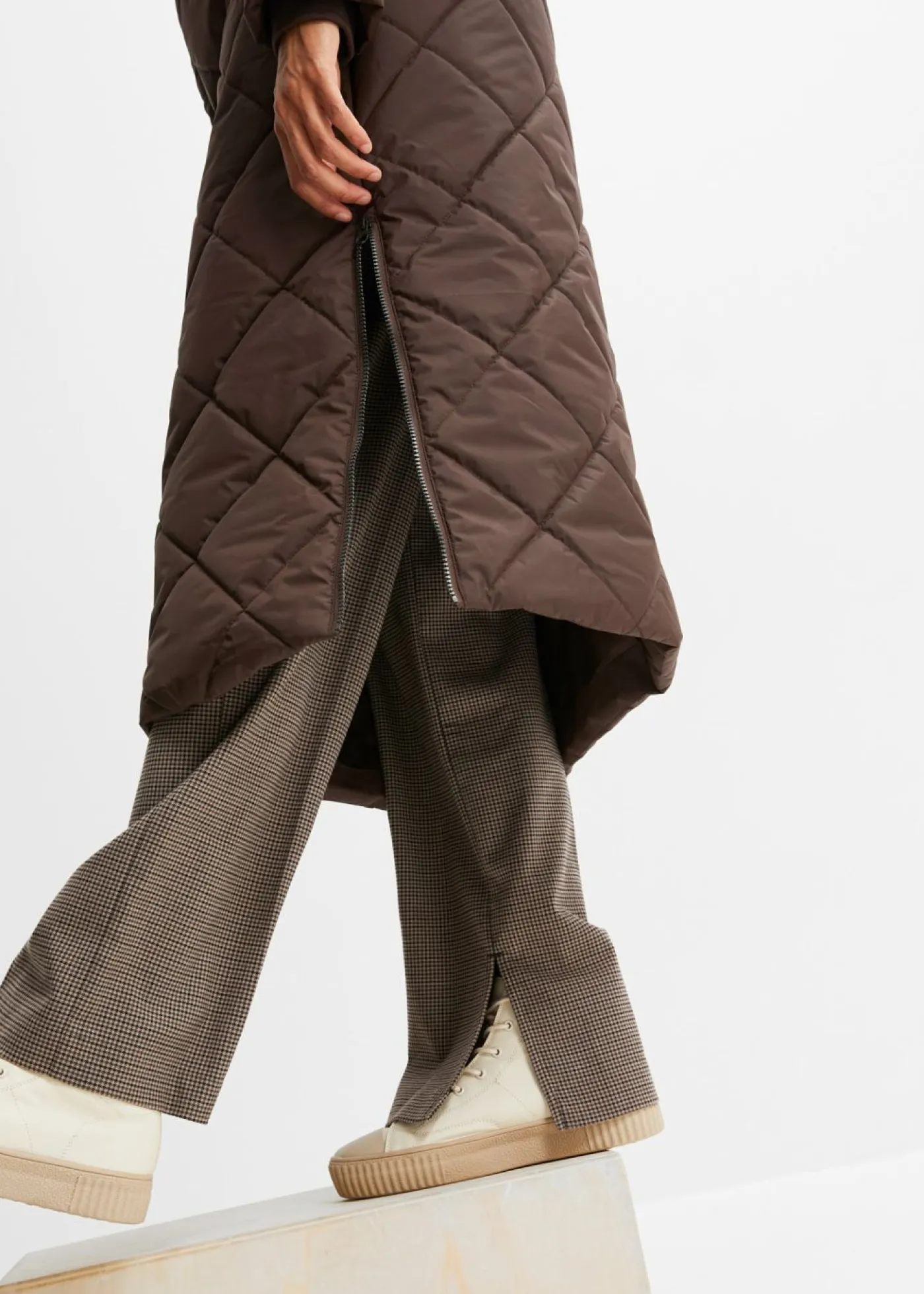 Discount Abrigo acolchado y guateado, largo y con capucha Mujer Chaquetas Y Abrigos