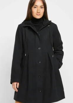 Hot Abrigo con capucha y pinzas Mujer Chaquetas Y Abrigos