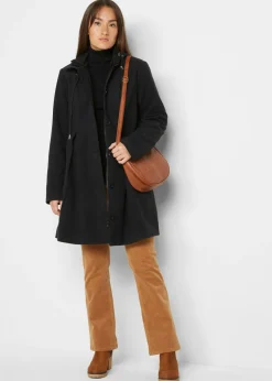 Hot Abrigo con capucha y pinzas Mujer Chaquetas Y Abrigos