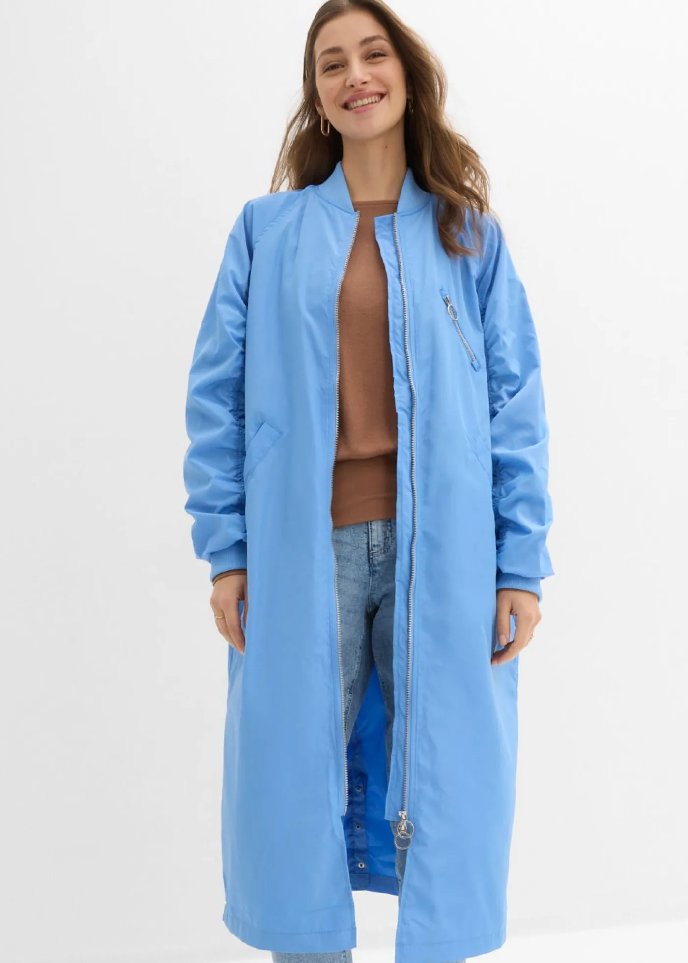 Outlet Abrigo con cuello de punto Mujer Chaquetas Y Abrigos|Novedades