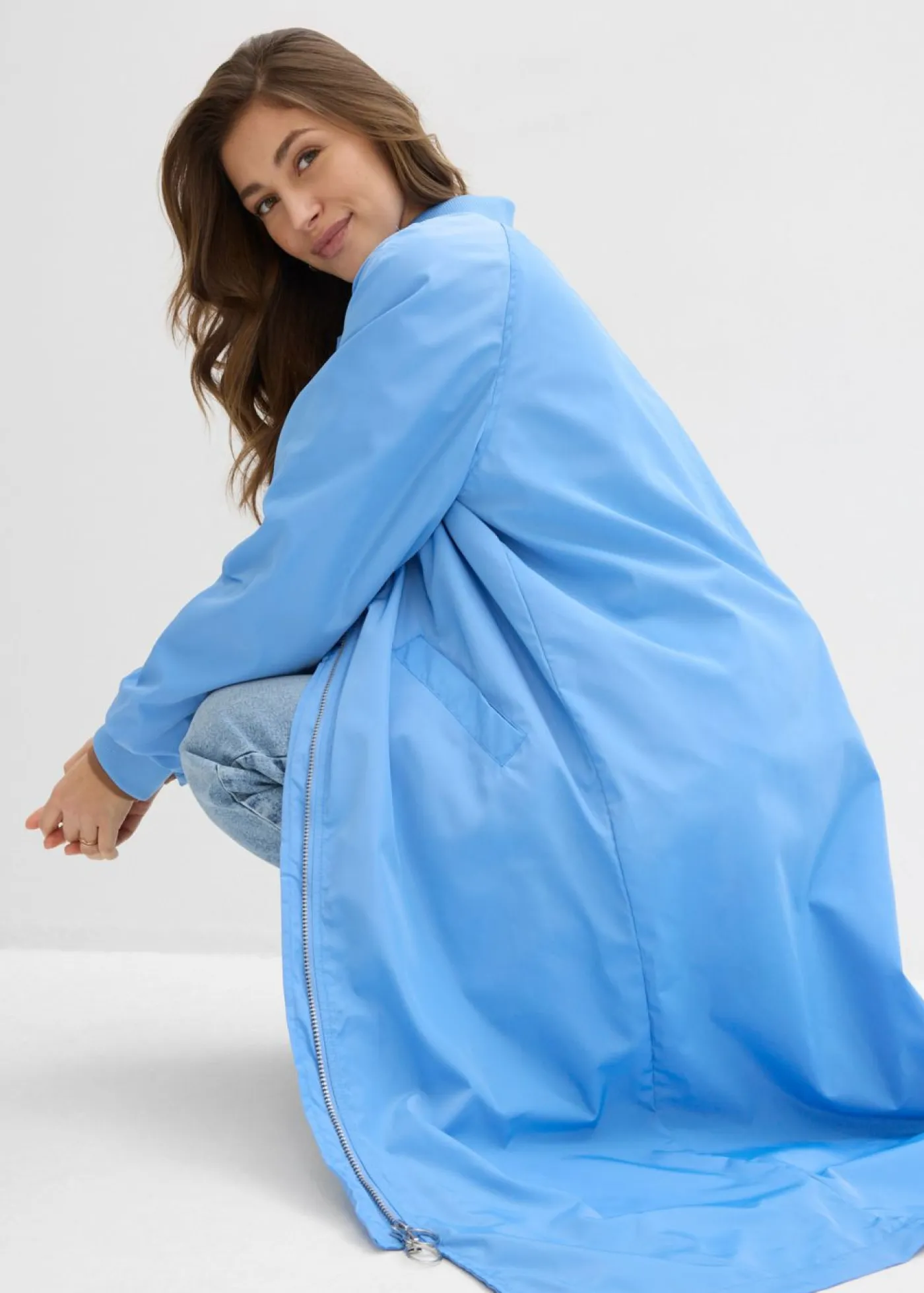 Outlet Abrigo con cuello de punto Mujer Chaquetas Y Abrigos|Novedades