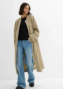 Sale Abrigo con cuello de punto Mujer Chaquetas Y Abrigos|Novedades