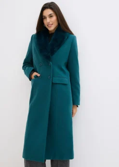 Best Abrigo con cuello desmontable de pelo sintético Mujer Chaquetas Y Abrigos