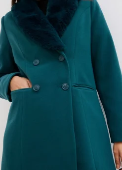 Best Abrigo con cuello desmontable de pelo sintético Mujer Chaquetas Y Abrigos