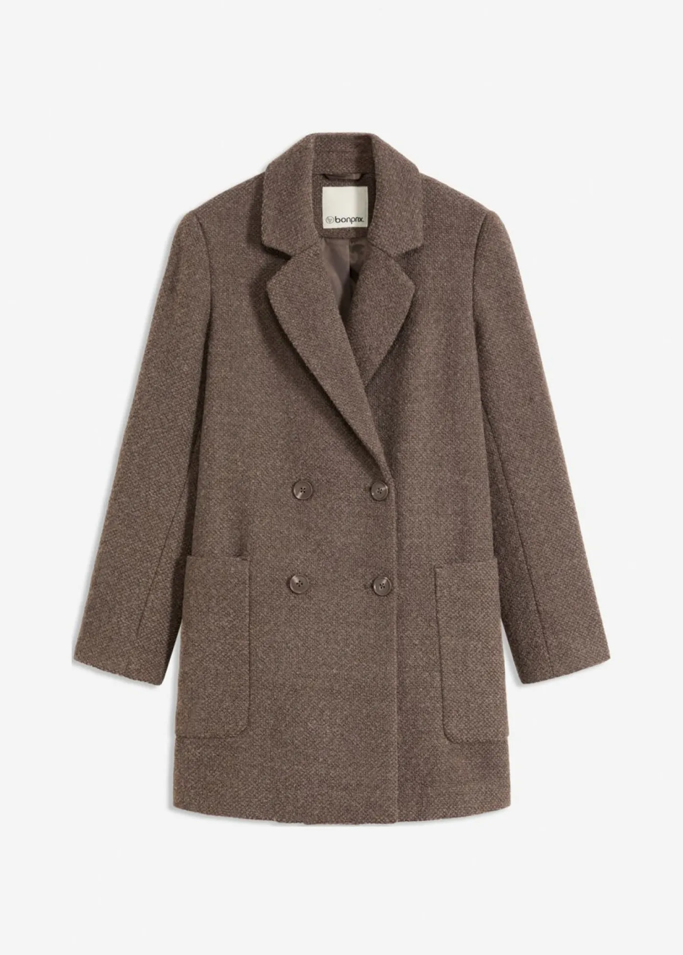 Discount Abrigo corto con aspecto de lana Mujer Chaquetas Y Abrigos