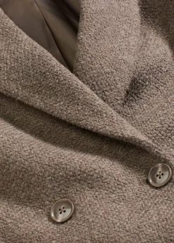 Discount Abrigo corto con aspecto de lana Mujer Chaquetas Y Abrigos
