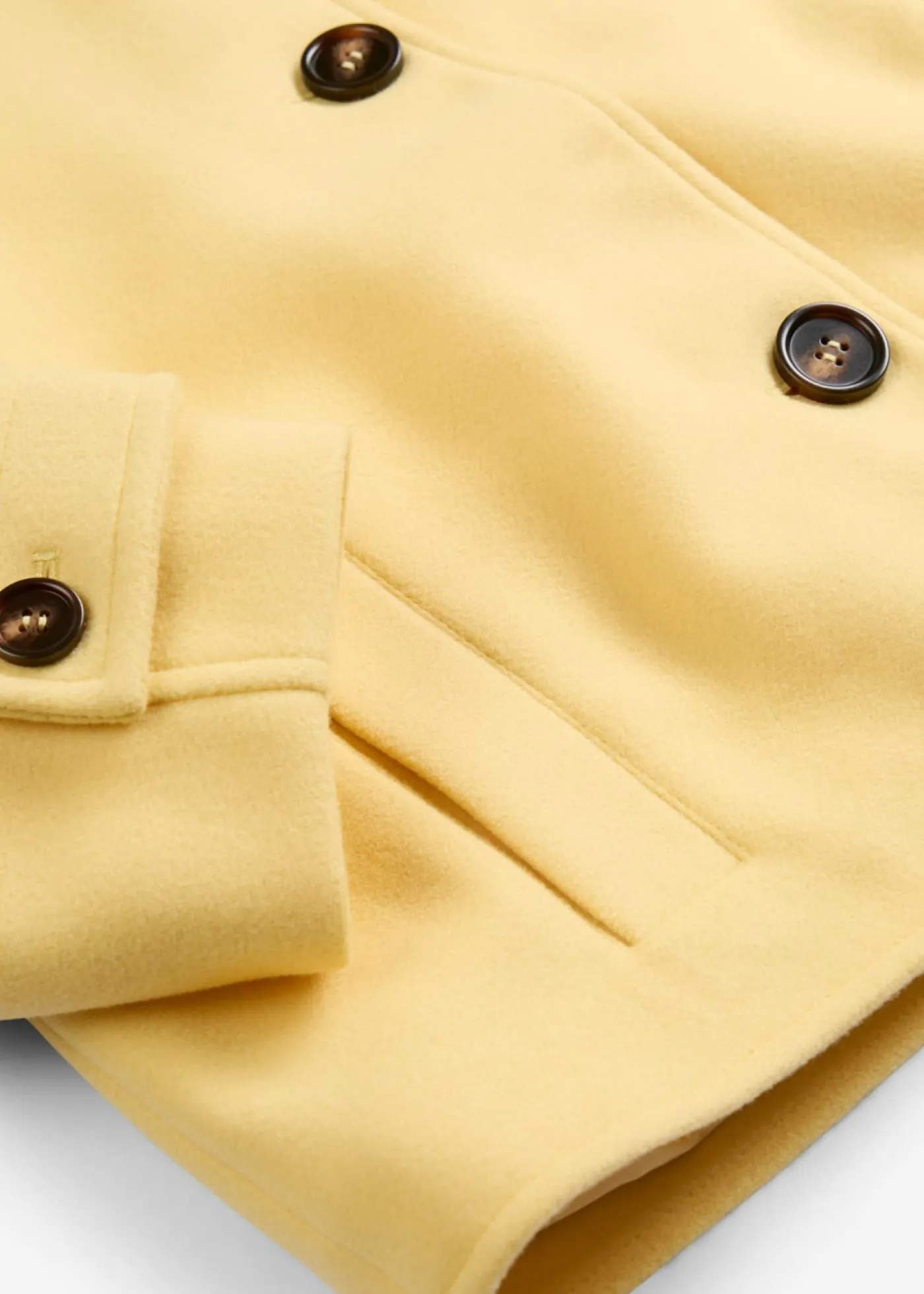 Online Abrigo corto con aspecto de lana Mujer Chaquetas Y Abrigos|Novedades