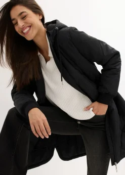 Hot Abrigo corto con capucha y acolchado Mujer Chaquetas Y Abrigos