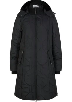 Discount Abrigo corto con guateado de rombos y cremalleras laterales Mujer Chaquetas Y Abrigos