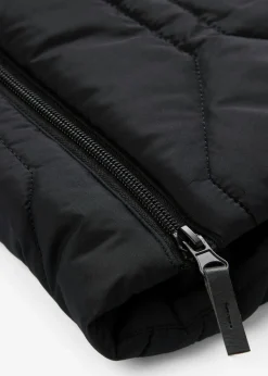 Discount Abrigo corto con guateado de rombos y cremalleras laterales Mujer Chaquetas Y Abrigos