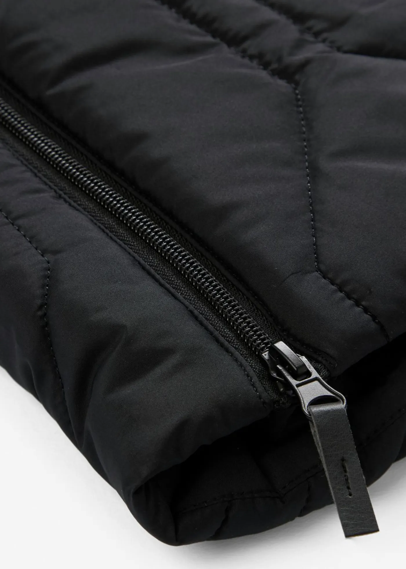Discount Abrigo corto con guateado de rombos y cremalleras laterales Mujer Chaquetas Y Abrigos