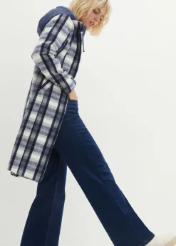 Hot Abrigo corto de invierno con lana dos en uno Mujer Chaquetas Y Abrigos