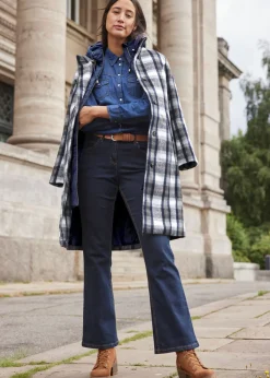 Hot Abrigo corto de invierno con lana dos en uno Mujer Chaquetas Y Abrigos
