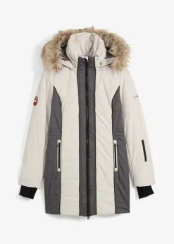 Online Abrigo corto para exteriores con pelo sintético y material impermeable Mujer Chaquetas Y Abrigos