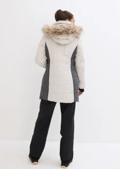 Online Abrigo corto para exteriores con pelo sintético y material impermeable Mujer Chaquetas Y Abrigos