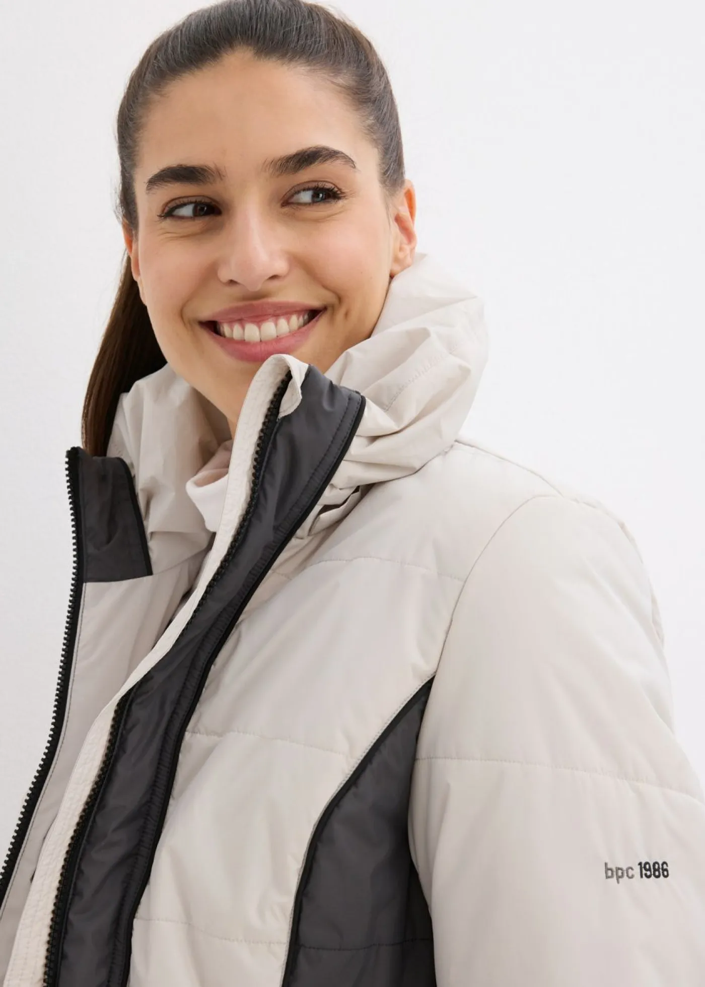 Online Abrigo corto para exteriores con pelo sintético y material impermeable Mujer Chaquetas Y Abrigos