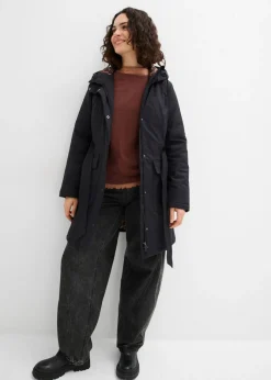 New Abrigo corto para exteriores con cinturón, material impermeable y forro de leopardo Mujer Chaquetas Y Abrigos