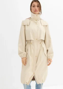 Outlet Abrigo de entretiempo con capucha desmontable Mujer Chaquetas Y Abrigos