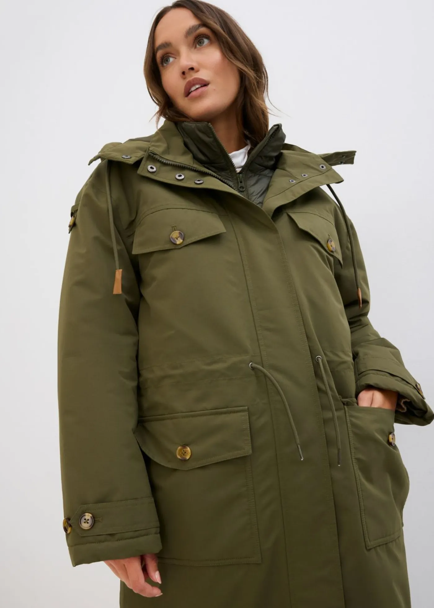 Best Abrigo de invierno, aspecto 2 en 1 Mujer Chaquetas Y Abrigos