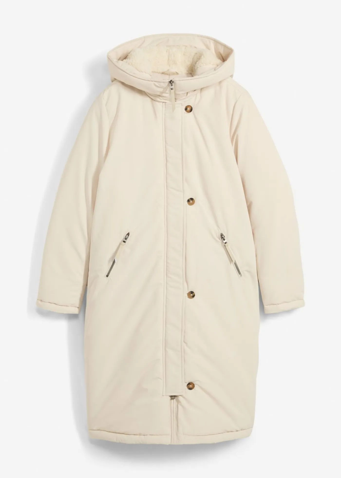 Clearance Abrigo de invierno con forro de peluche en la capucha Mujer Chaquetas Y Abrigos