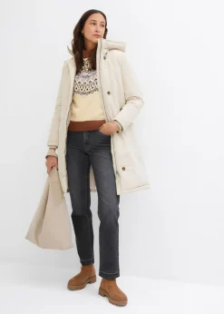 Clearance Abrigo de invierno con forro de peluche en la capucha Mujer Chaquetas Y Abrigos