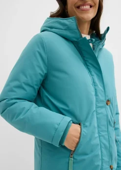 Discount Abrigo de invierno con forro de peluche en la capucha Mujer Chaquetas Y Abrigos
