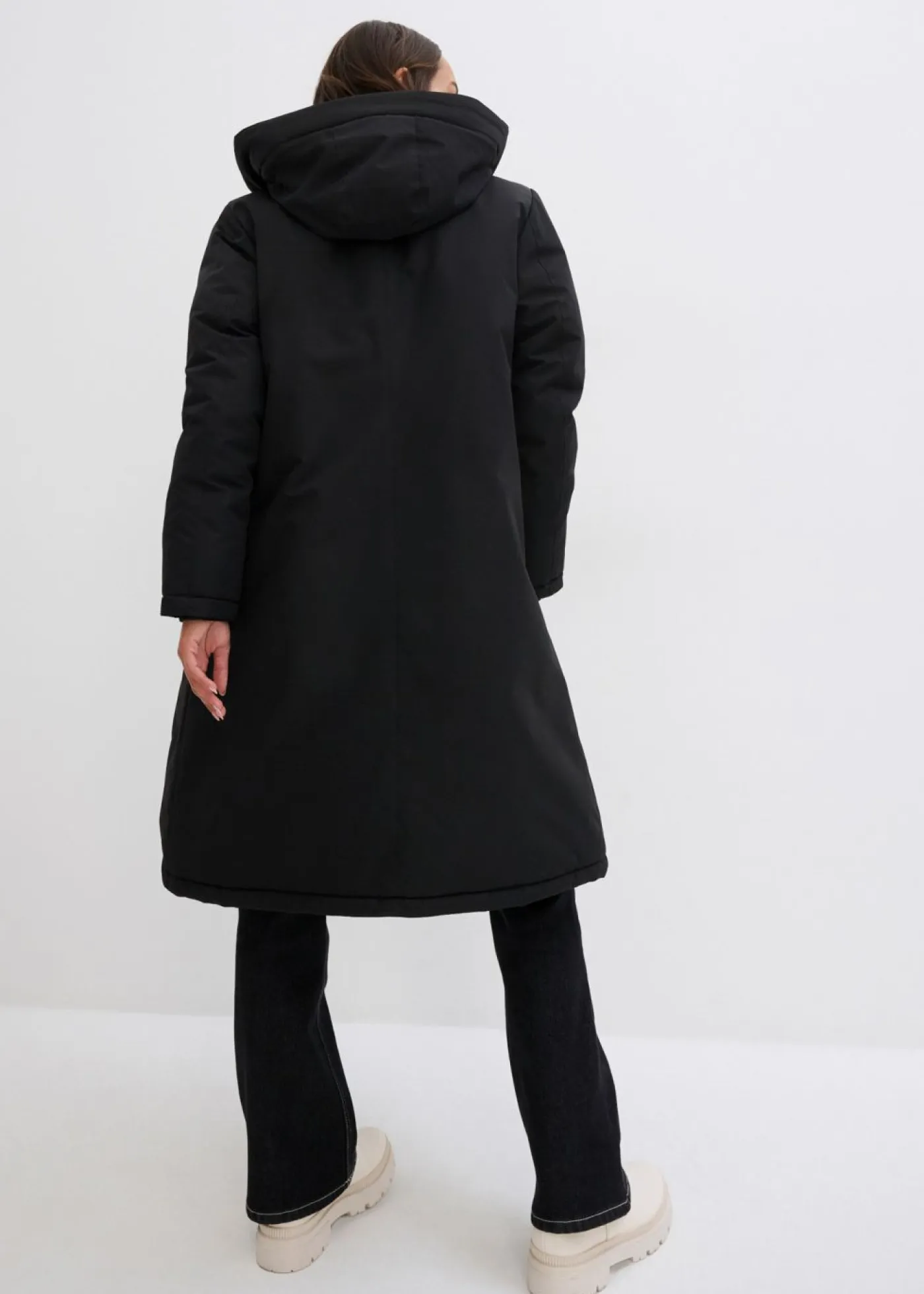 Best Abrigo de invierno con forro de peluche en la capucha Mujer Chaquetas Y Abrigos