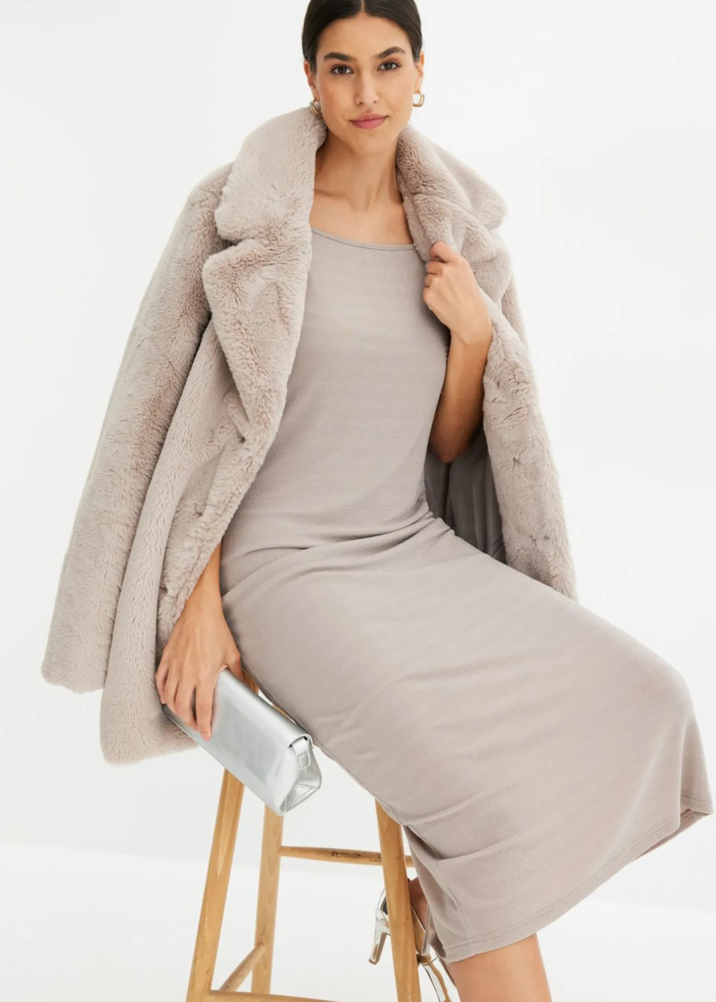 Abrigo de pelo sintético Mujer Chaquetas Y Abrigos