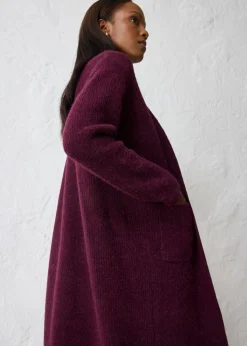 Abrigo de punto con alpaca Mujer Premium|Jerséis