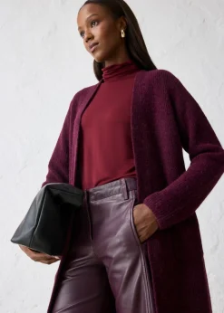 Abrigo de punto con alpaca Mujer Premium|Jerséis