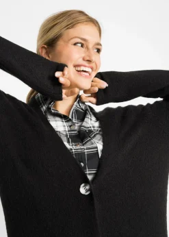 Clearance Abrigo de punto con bolsillos de parche Mujer Jerséis|Ropa De Punto
