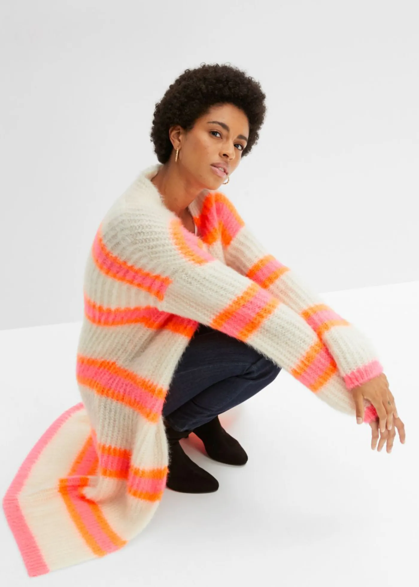 Outlet Abrigo de punto oversize Mujer Jerséis|Ropa De Punto