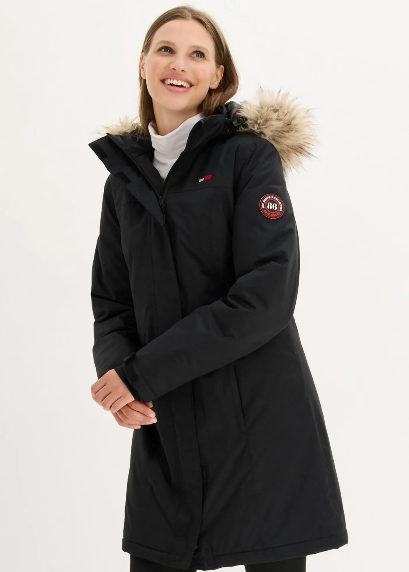 Clearance Abrigo funcional cálido impermeable para exteriores con pelo sintético Mujer Chaquetas Y Abrigos