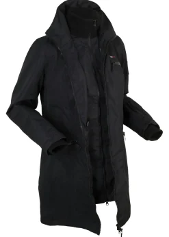 Abrigo funcional de entretiempo con capucha, aspecto 2 en 1, impermeable Mujer Chaquetas Y Abrigos