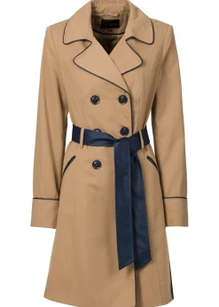 New Abrigo gabardina de doble botonadura Mujer Chaquetas Y Abrigos