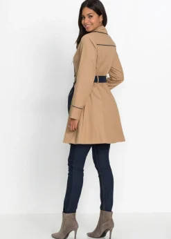 New Abrigo gabardina de doble botonadura Mujer Chaquetas Y Abrigos