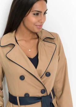 New Abrigo gabardina de doble botonadura Mujer Chaquetas Y Abrigos
