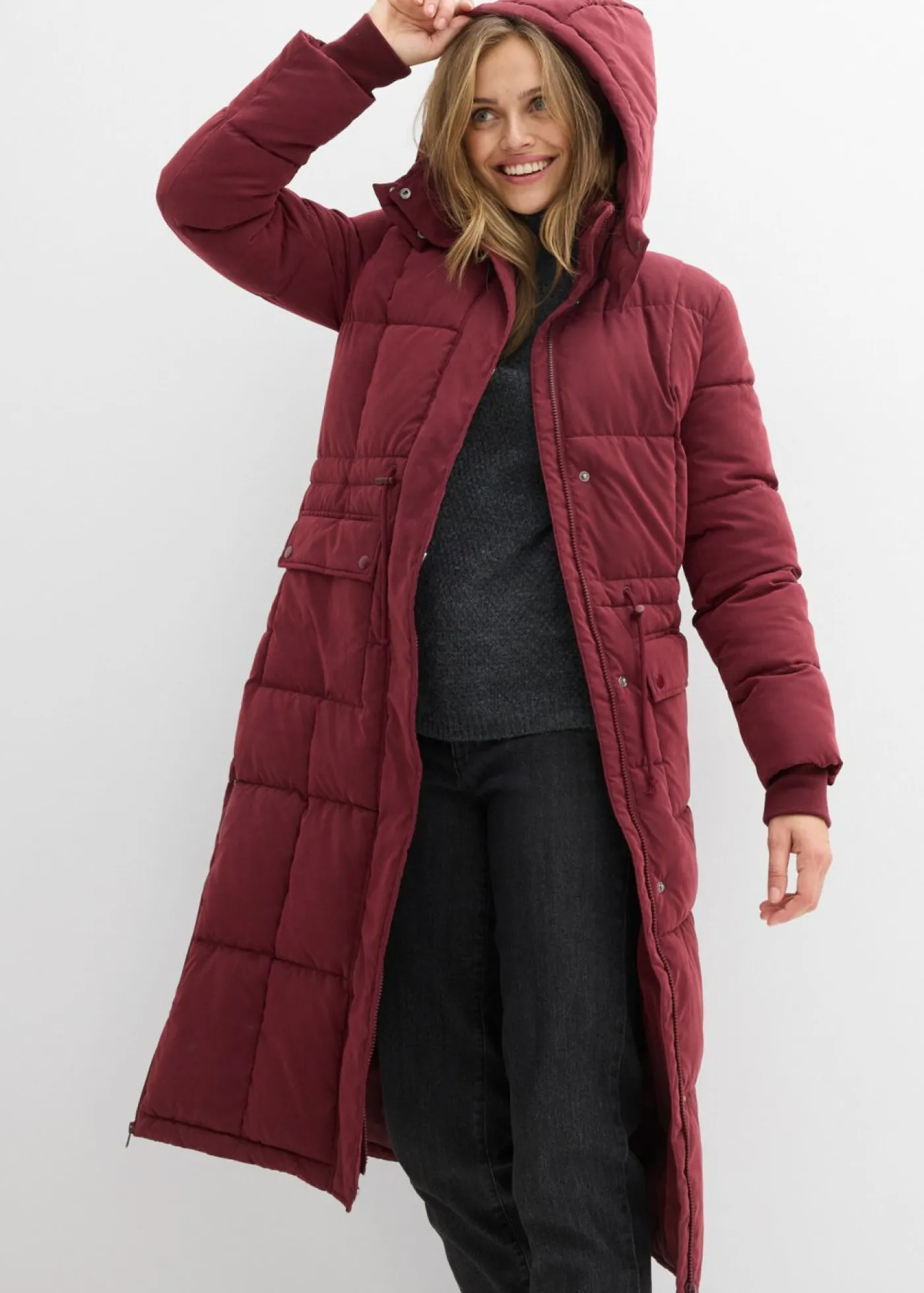 Outlet Abrigo guateado Mujer Chaquetas Y Abrigos