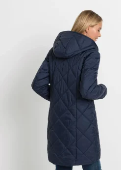 New Abrigo guateado en dos colores Mujer Chaquetas Y Abrigos