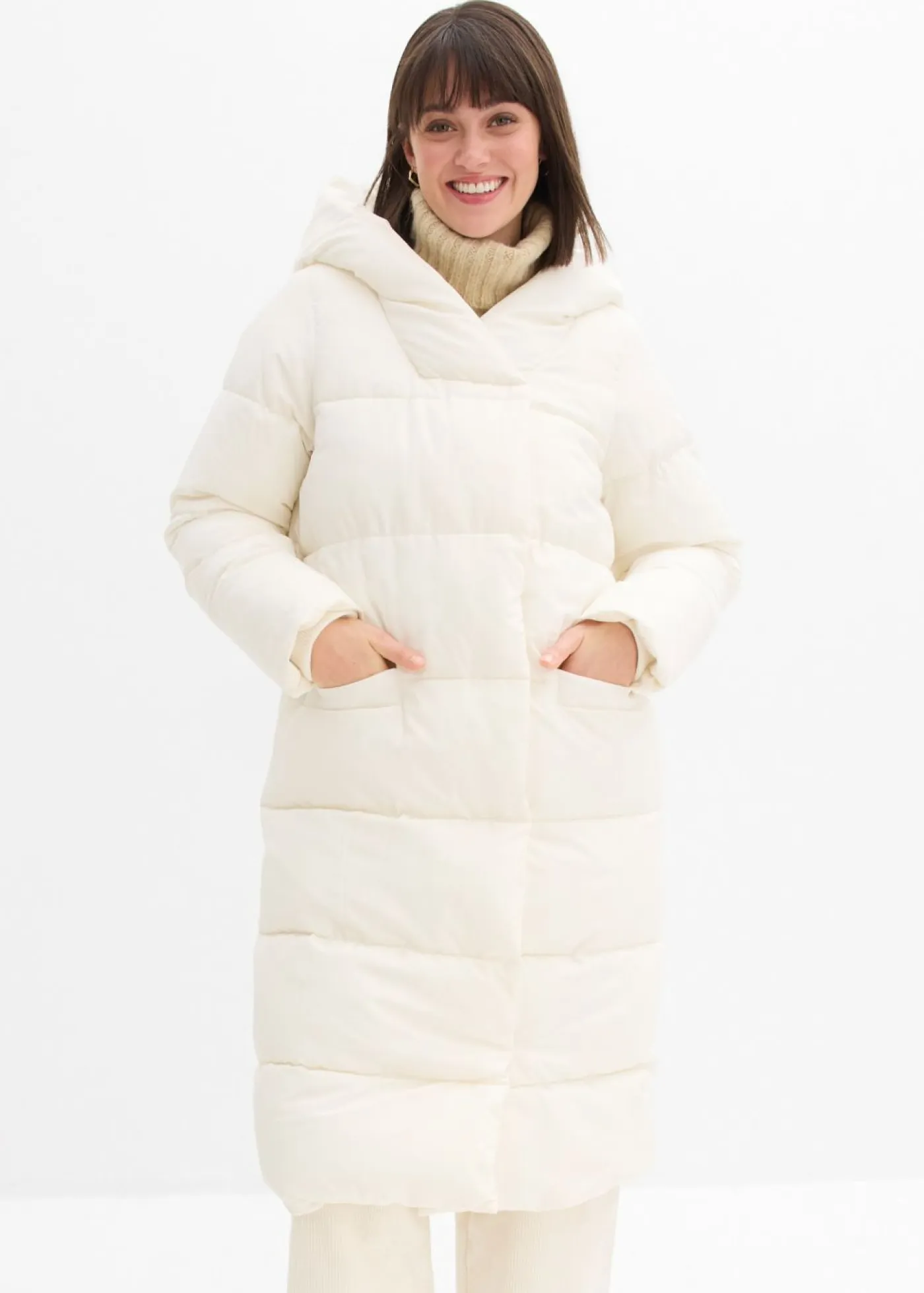 Outlet Abrigo guateado oversize Mujer Chaquetas Y Abrigos