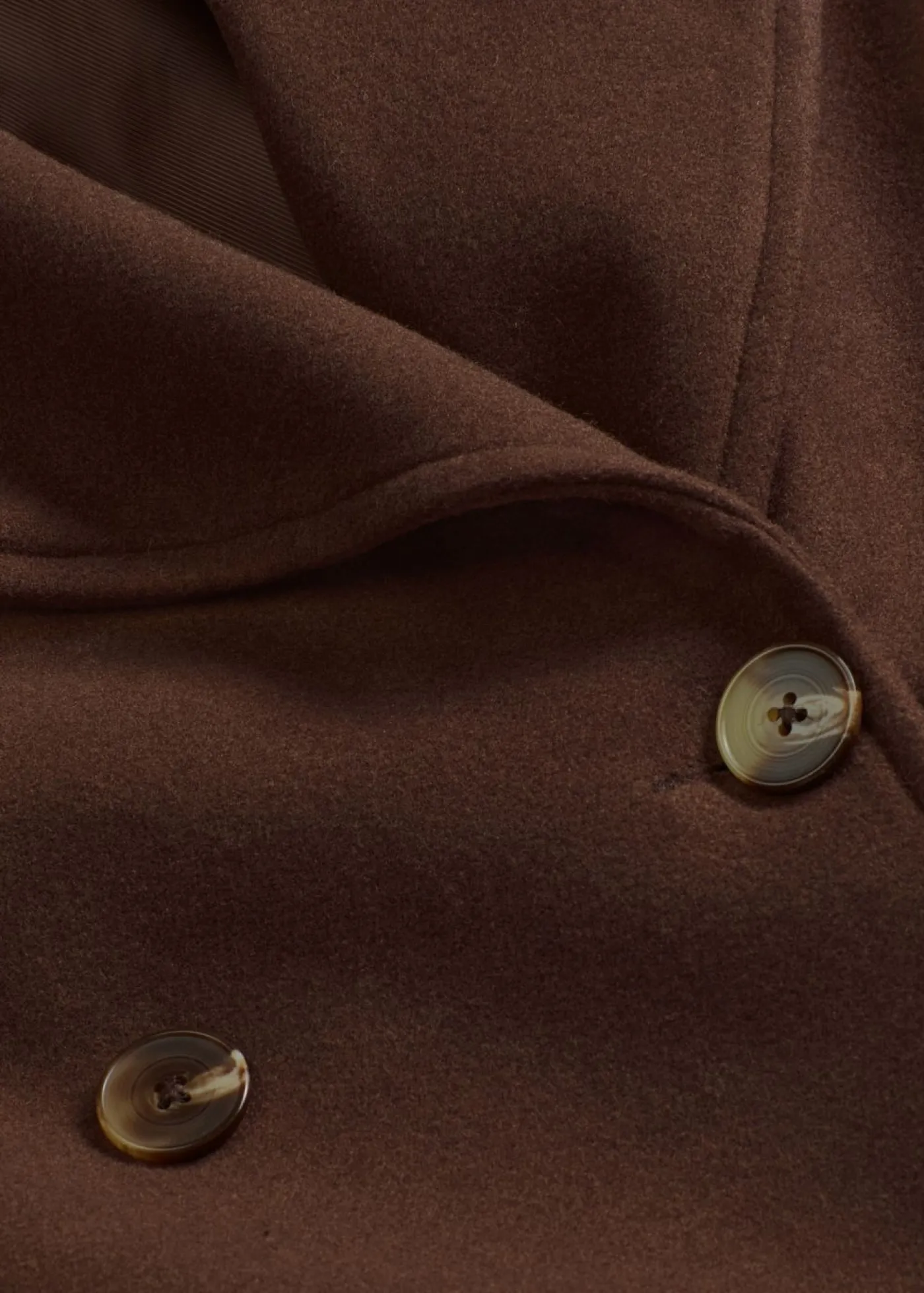Outlet Abrigo holgado con aspecto de lana Mujer Chaquetas Y Abrigos