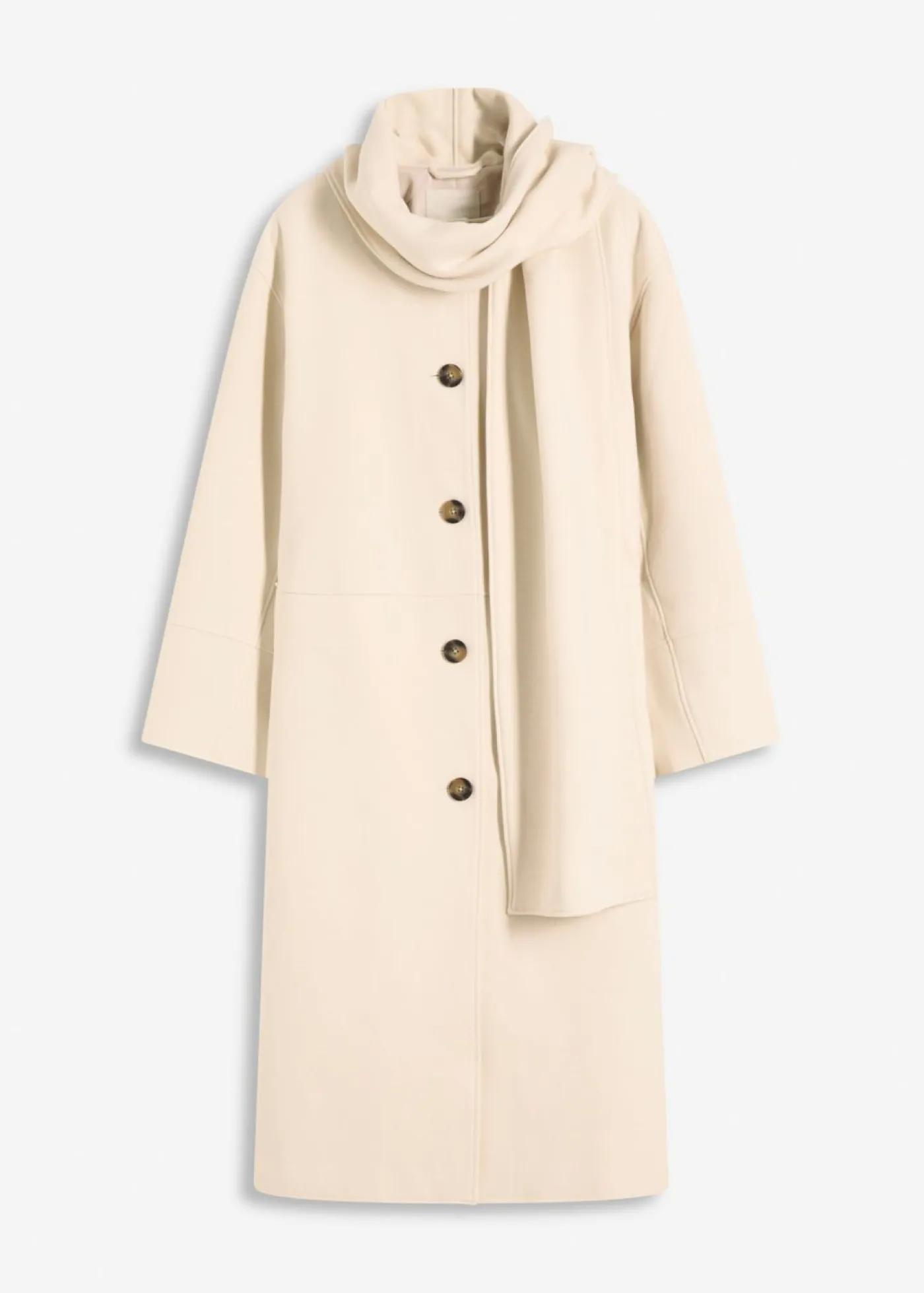 New Abrigo holgado con dos bolsillos cosidos Mujer Esenciales|Chaquetas Y Abrigos