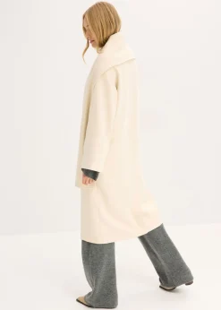 New Abrigo holgado con dos bolsillos cosidos Mujer Esenciales|Chaquetas Y Abrigos