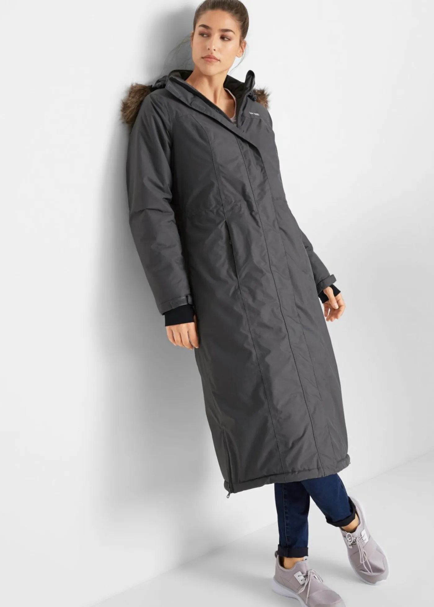 Outlet Abrigo impermeable para exteriores con pelo sintético Mujer Chaquetas Y Abrigos