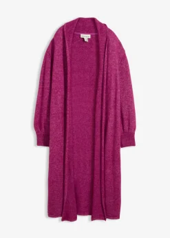 Clearance Abrigo largo de punto con acabado hairy Mujer Jerséis|Ropa De Punto