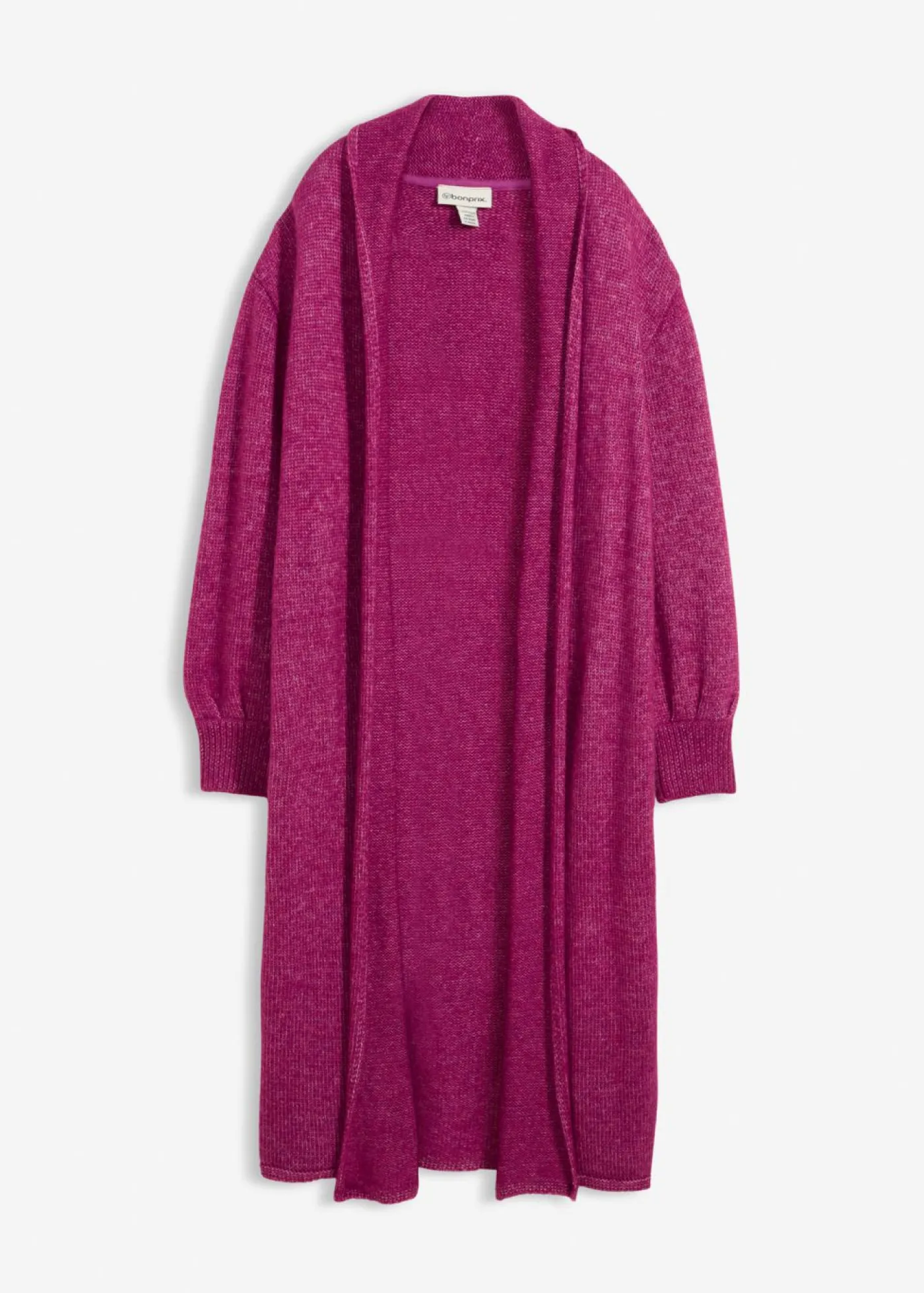 Clearance Abrigo largo de punto con acabado hairy Mujer Jerséis|Ropa De Punto