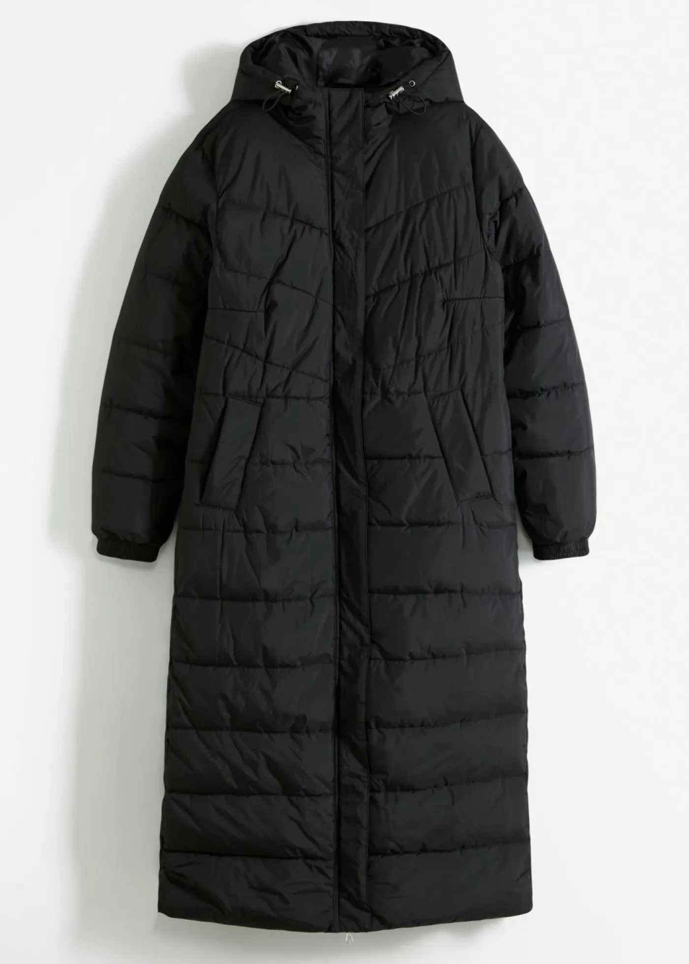 Discount Abrigo largo guateado con capucha Mujer Chaquetas Y Abrigos